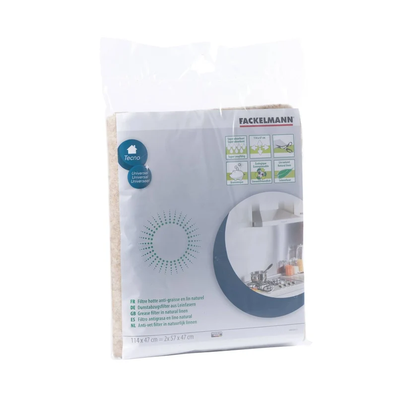 Filtre pour hotte en fibres naturelles végétales Fackelmann 114 x 47 cm Accessoires hotte et friture