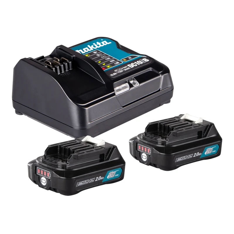 Makita CL 108 FDSA2W Aspirateur à batterie 12 V 0,6 l + 2x batterie 2,0 Ah + chargeur