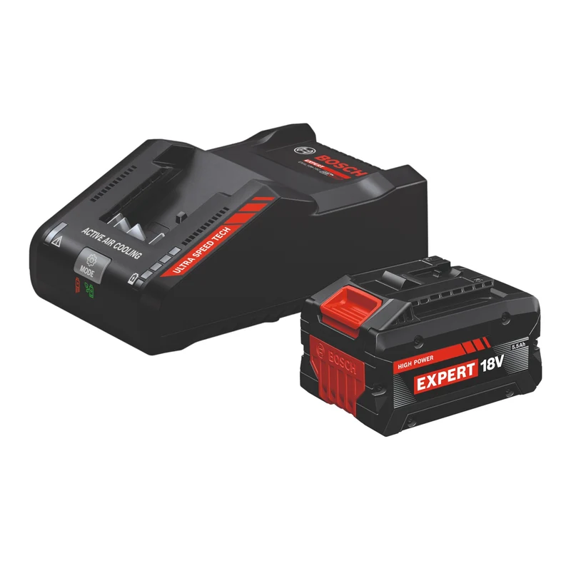 Kit de démarrage Bosch 1x EXPERT EXBA 18V-55 Batterie 5,5 Ah + EXPERT EXAL18V-160 Chargeur rapide