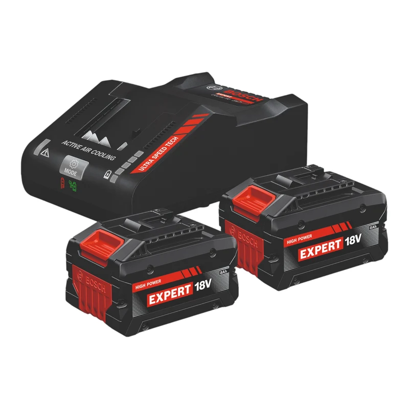 Bosch Kit de démarrage ( 1600A0373T ) 2x EXPERT EXBA 18V-80 Batterie 8,0 Ah + EXPERT EXAL18V-160 Chargeur rapide