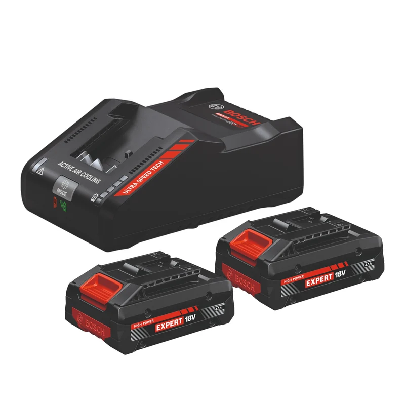 Kit de démarrage Bosch 2x EXPERT EXBA 18V-40 batterie 4,0 Ah + EXPERT EXAL18V-160 chargeur rapide