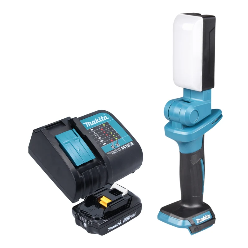 Makita DML 816 SA1X lampe de travail sans fil 18 V 500 lm LED + 1x batterie 2,0 Ah + chargeur