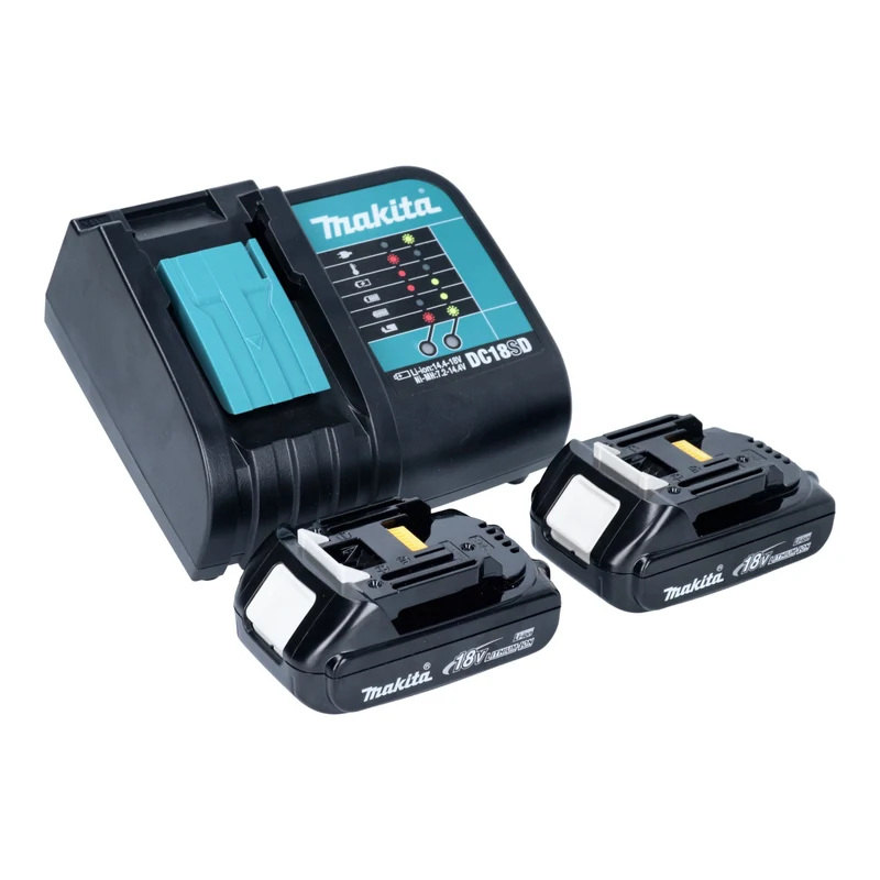 Makita DML 816 SYX lampe de travail sans fil 18 V 500 lm LED + 2x batterie 1,5 Ah + chargeur