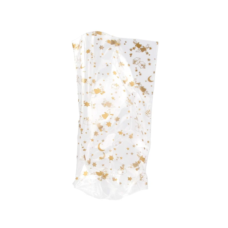 Lot de 10 sachets biscuits de noël doré Zenker