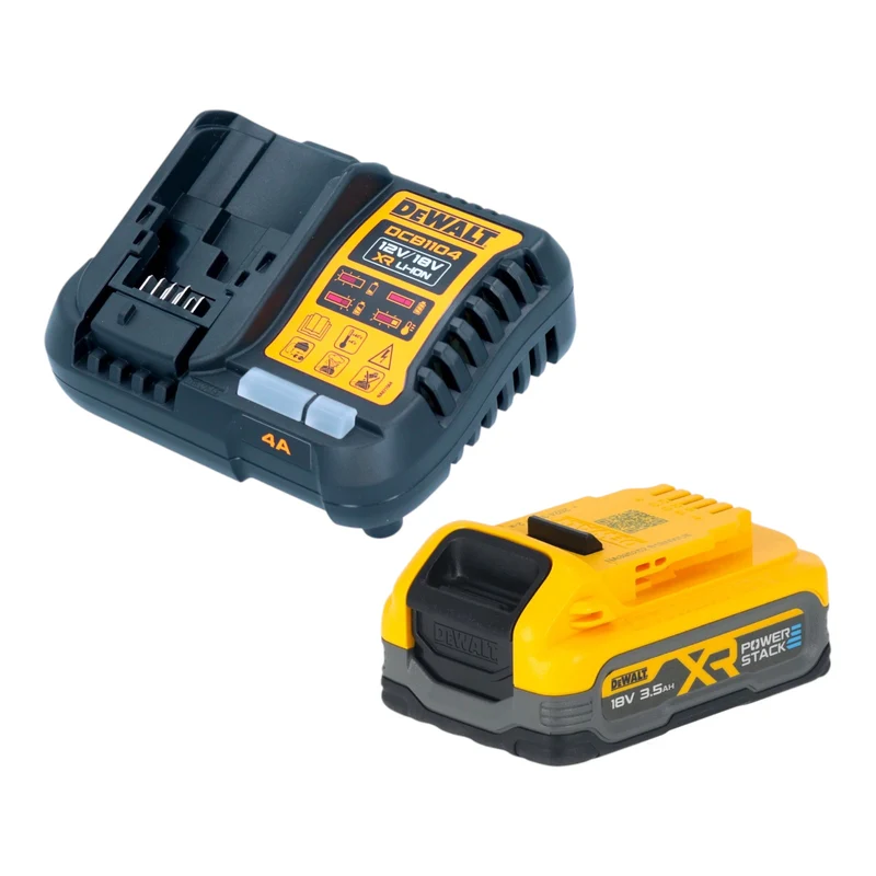 DeWalt DCB 1104 S1 Kit de démarrage sans fil avec chargeur rapide + 1x batterie Powerstack 18 V 3,5 Ah