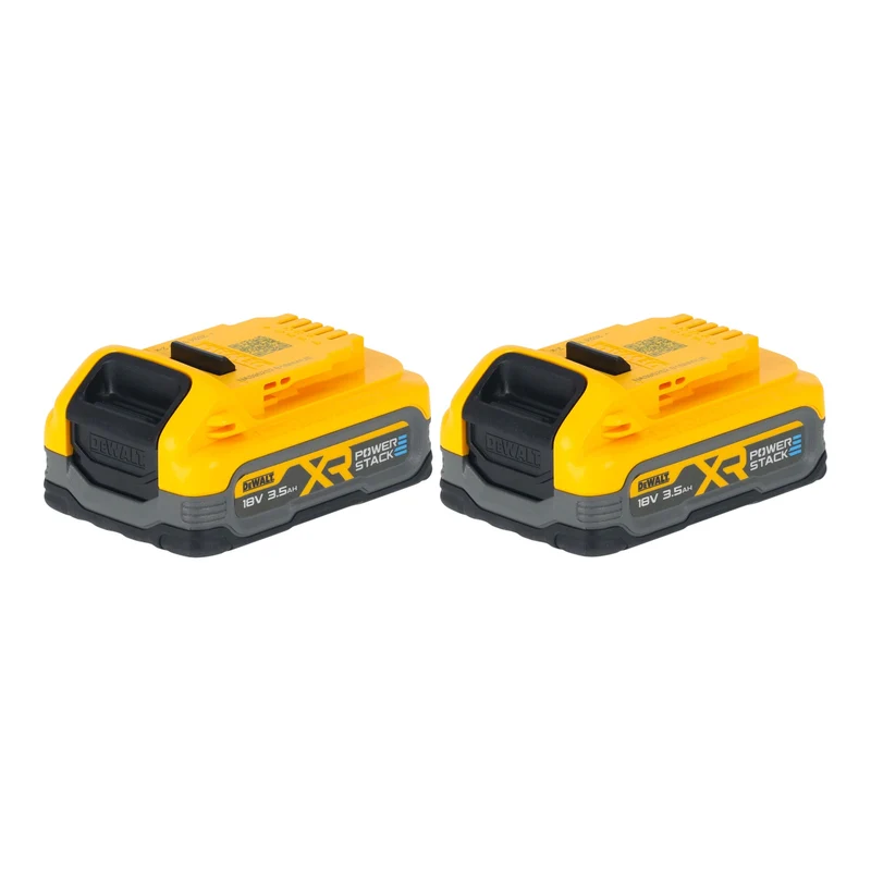 DeWalt DCBP 318 S2 Kit batterie avec 2x Powerstack batterie 18 V 3,5 Ah / 3500 mAh XR Li-Ion - avec indicateur de charge