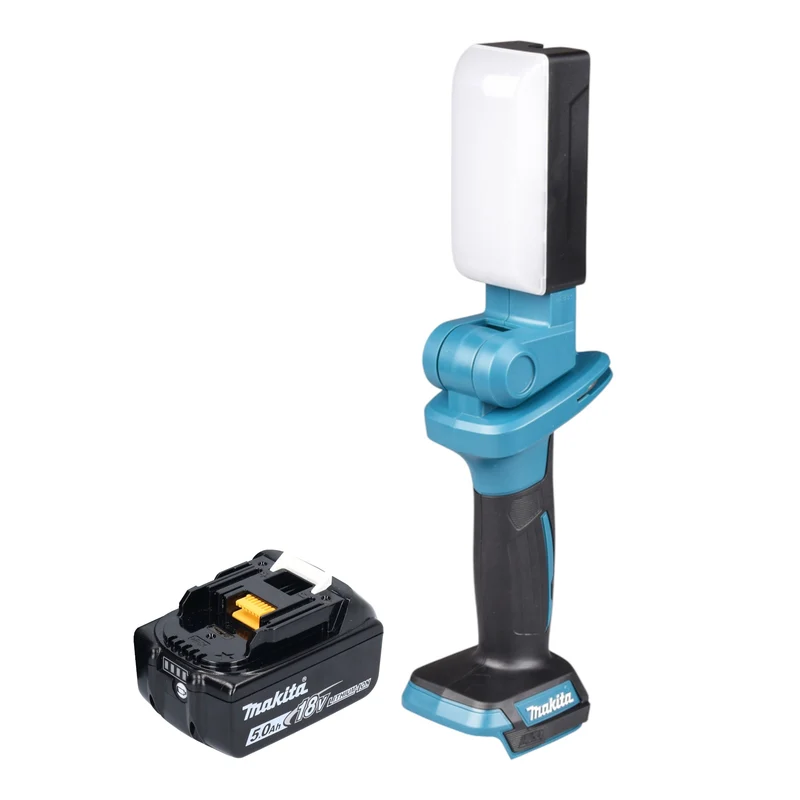 Makita DML 816 T1X Lampe de travail sans fil 18 V 500 lm LED + 1x batterie 5,0 Ah - sans chargeur