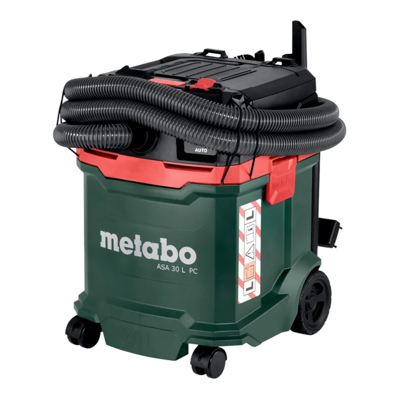 Metabo ASA 30 L PC Aspirateur universel 1200 W 30 L PressClean ( 602086000 ) Aspirateur eau et poussières avec homologation professionnelle