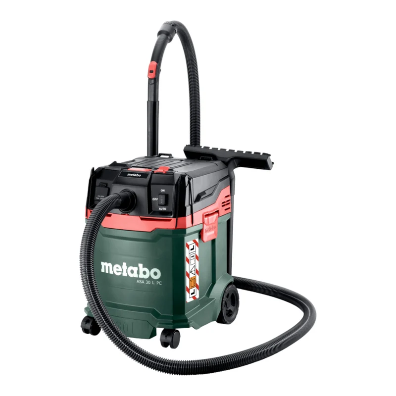 Metabo ASA 30 L PC Aspirateur universel 1200 W 30 L PressClean ( 602086000 ) Aspirateur eau et poussières avec homologation professionnelle