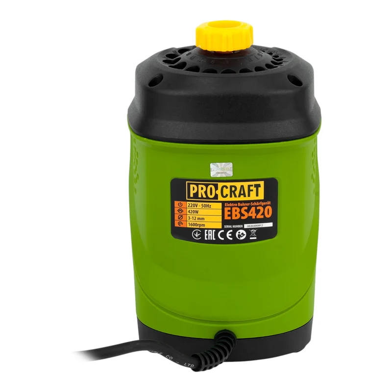 Procraft EBS420 Affûteuse de forets 95 watts 3 - 12 mm de diamètre de perçage