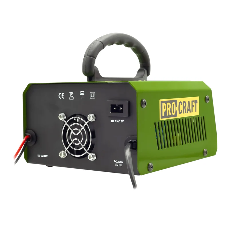Procraft PZ10M Chargeur de batterie 6/12 V Tension de charge 10 A Courant de charge pour batteries de voiture, de moto & de camion