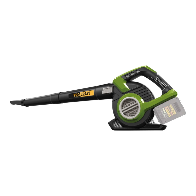 Procraft VB20 Souffleur et aspirateur de feuilles à batterie 40 V ( 2x 20 V ) Brushless + 2x batterie 8,0 Ah + chargeur double