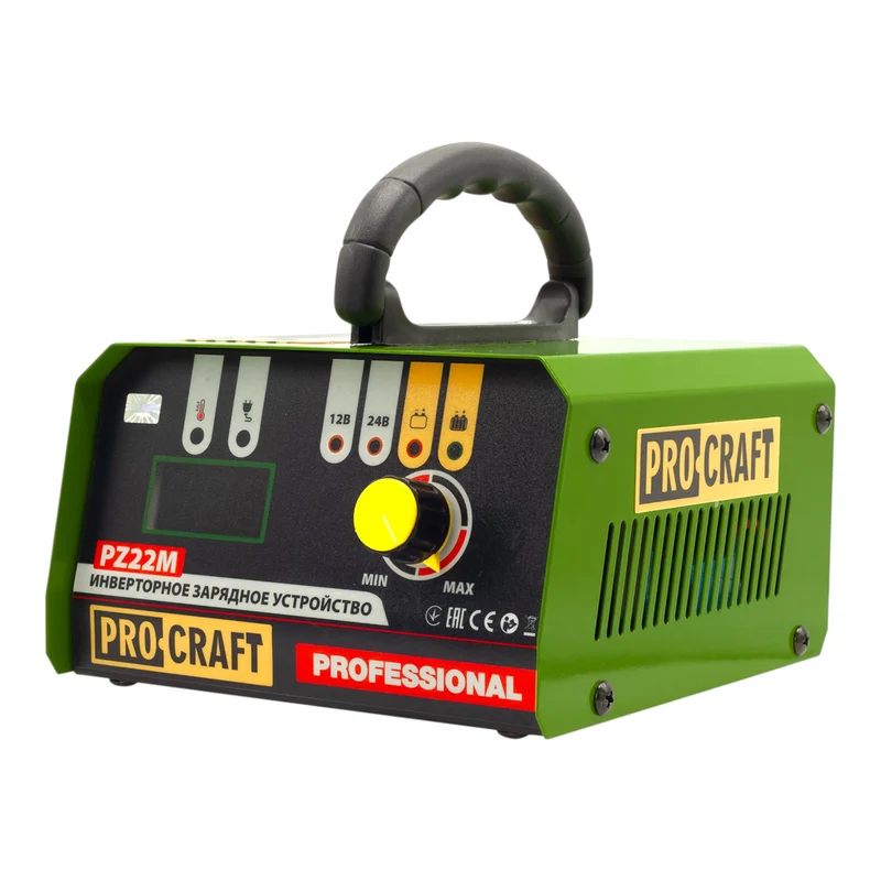 Procraft PZ22M chargeur 12/24 V tension de charge 20/15 A courant de charge pour batteries de voiture