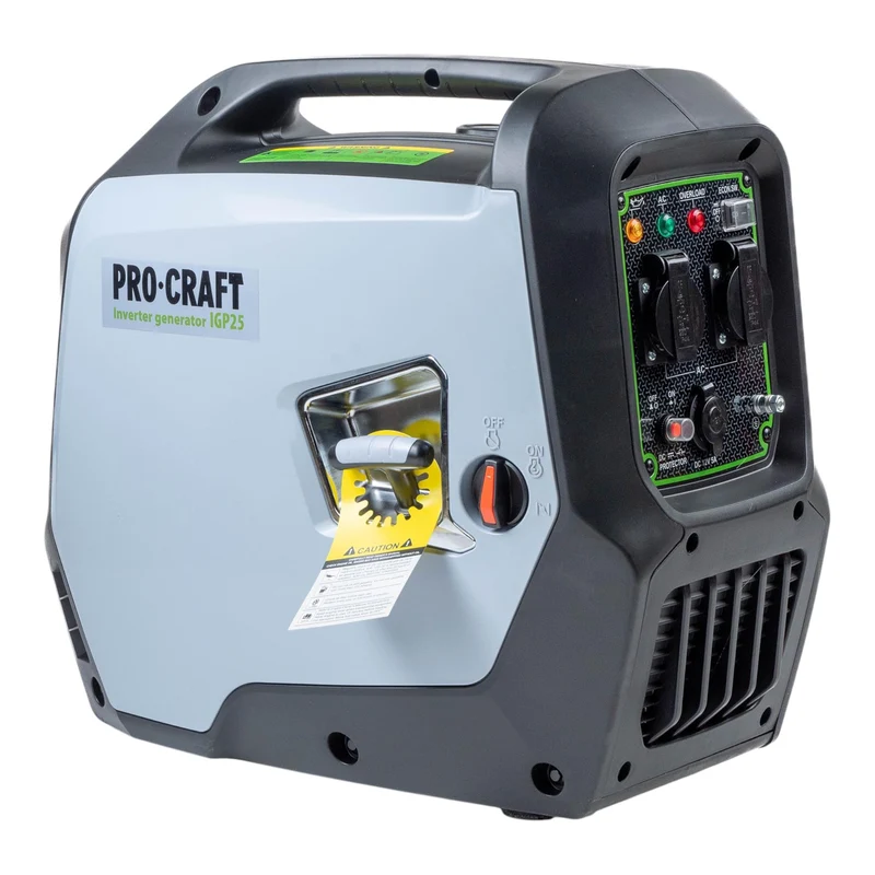 Procraft IGP25 Essence Inverter Générateur d'électricité 1800 W 4000 ml 2× 230 V, 1× 12 V DC Sortie