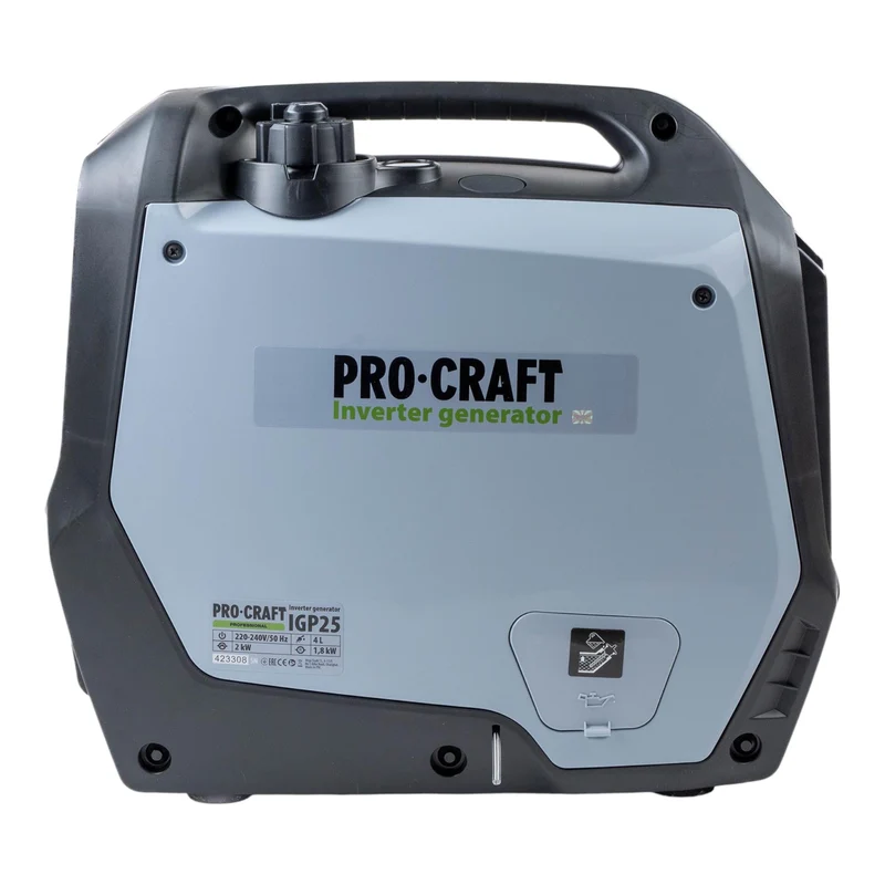 Procraft IGP25 Essence Inverter Générateur d'électricité 1800 W 4000 ml 2× 230 V, 1× 12 V DC Sortie
