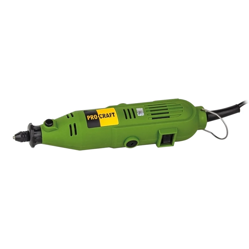 Procraft PG400 meuleuse droite 130 watts 3,2 mm + 418 pcs. kit accessoires + coffret