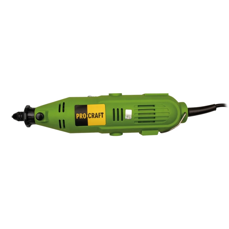 Procraft PG400 meuleuse droite 130 watts 3,2 mm + 418 pcs. kit accessoires + coffret