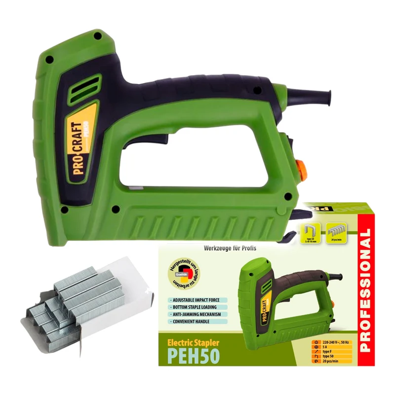Procraft PEH50 Pistolet agrafeur 220 - 240 V 8 - 20 mm
