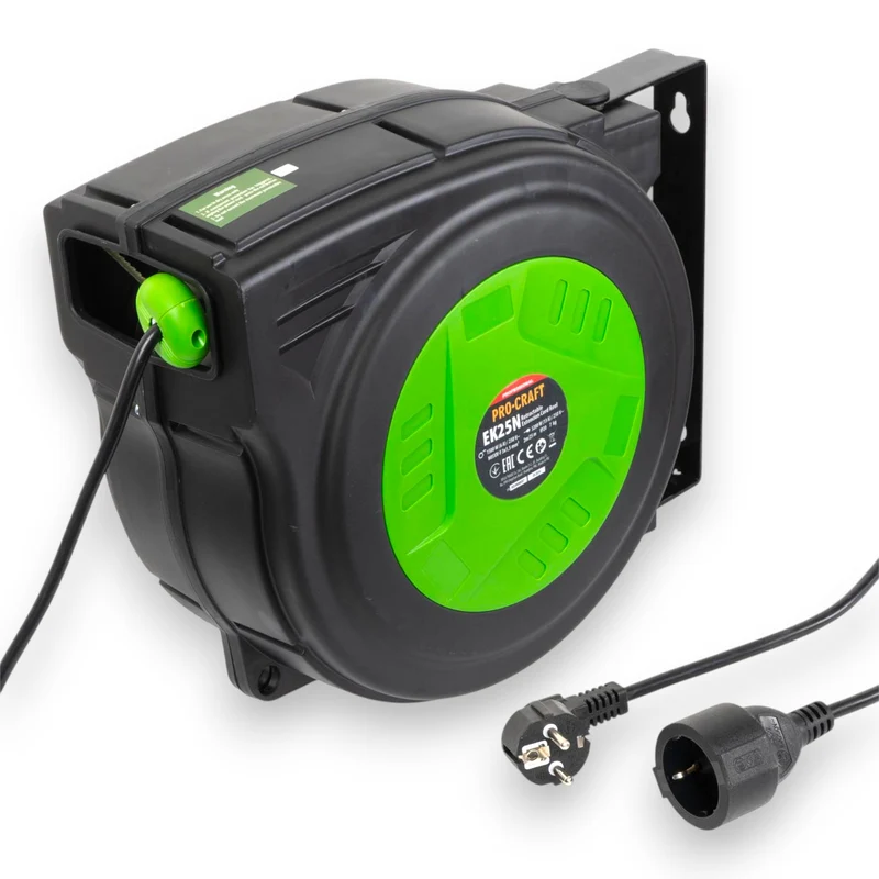 Procraft EK15N Câble de rallonge auto-rétractable 15 m