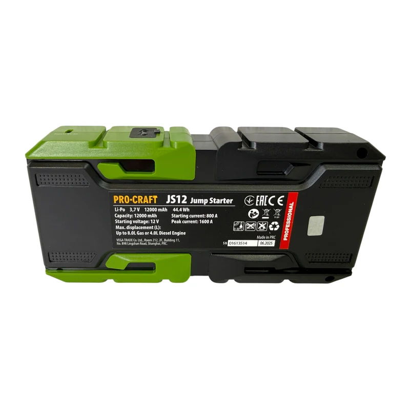 Procraft JS-12NE démarreur 600 A avec fonction powerbank