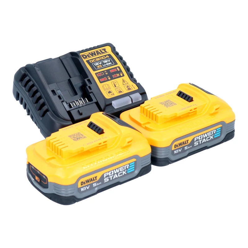 DeWalt DWST08061-1 Boîte à outils avec lampes intégrées 395 x 352 x 255 mm ToughSystem 2.0 + 2x Powerstack batterie 5,0 Ah + chargeur