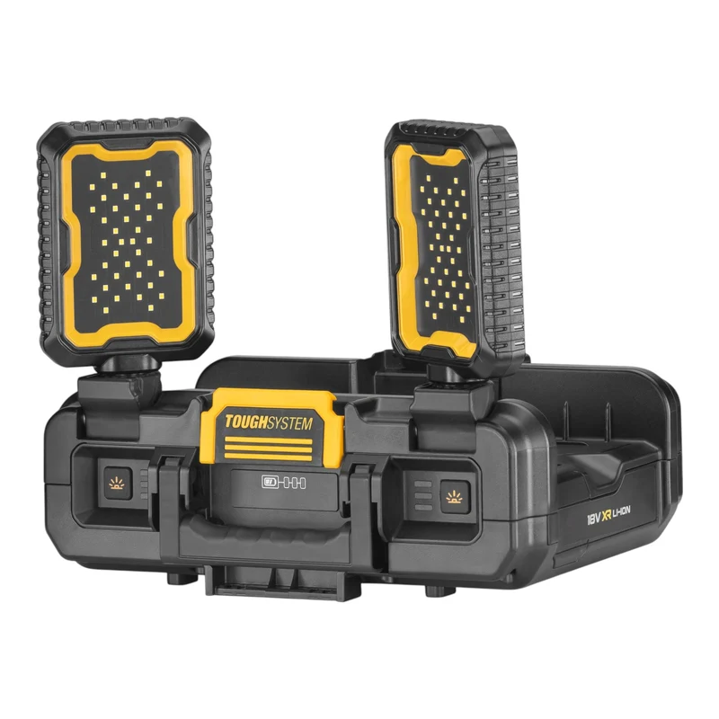DeWalt DWST08061-1 Boîte à outils avec lampes intégrées 395 x 352 x 255 mm ToughSystem 2.0 + 2x batterie 4,0 Ah + chargeur