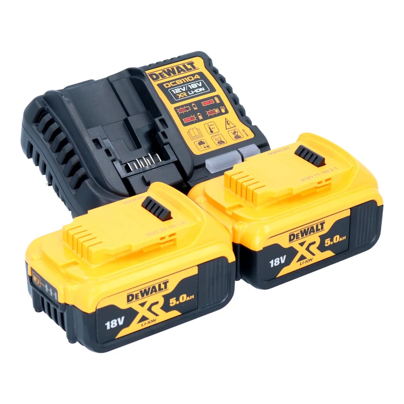 DeWalt DWST08061-1 Boîte à outils avec lampes intégrées 395 x 352 x 255 mm ToughSystem 2.0 + 2x batterie 5,0 Ah + chargeur