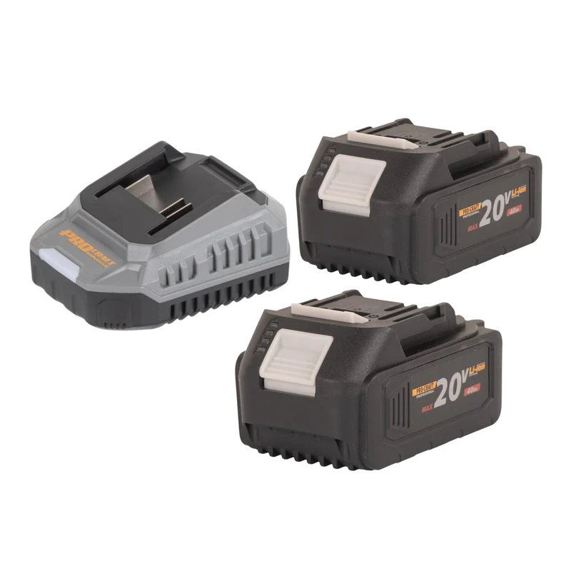 Procraft PB24b Souffleur de feuilles sans fil 20 V Brushless + 2x batterie 4,0 Ah + chargeur