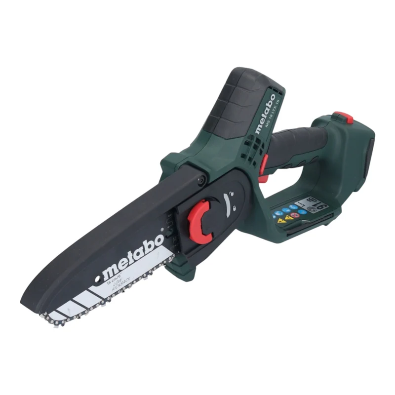 Metabo MS 18 LTX 15 Akku Gehölzsäge 18 V 15 cm 5 m/s + 1x Akku 4,0 Ah + Tasche - ohne Ladegerät