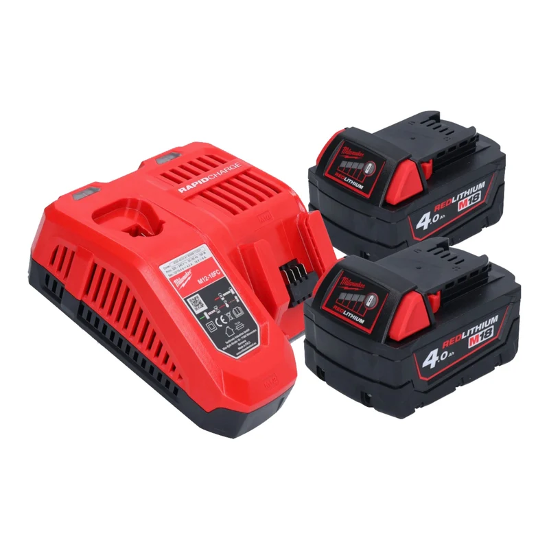 Milwaukee M18 PAL2-402 Lampe sans fil 18 V 2000 lm IP20 + 2x batterie 4,0 Ah + chargeur