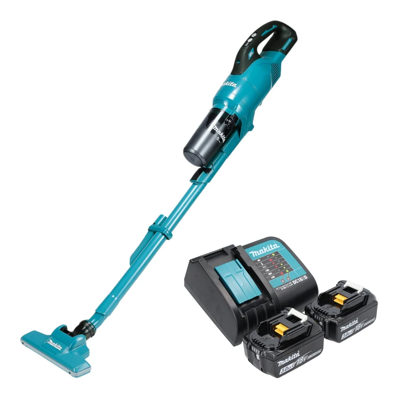 Makita DCL 286 FSF2 Aspirateur à batterie 18 V 0,25 l Brushless + 2x batterie 3,0 Ah + chargeur