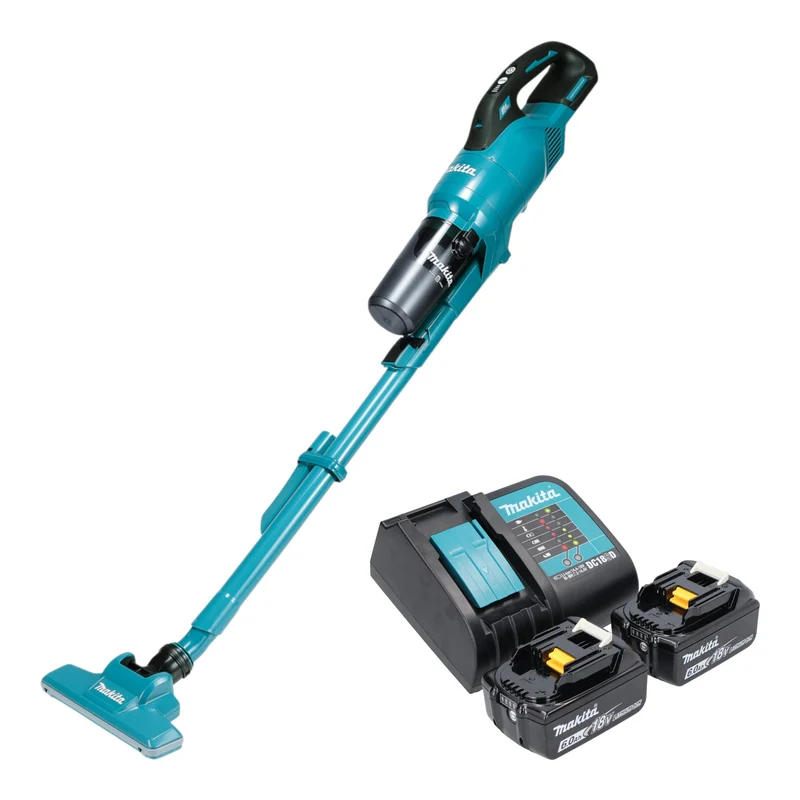 Makita DCL 286 FSG2 Aspirateur à batterie 18 V 0,25 l Brushless + 2x batterie 6,0 Ah + chargeur