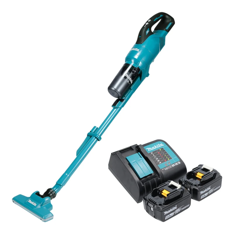 Makita DCL 286 FST2 Aspirateur à batterie 18 V 0,25 l Brushless + 2x batterie 5,0 Ah + chargeur