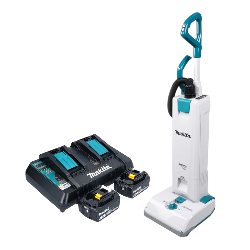 Aspirateur sans fil Makita DVC 560 PT2 36 V (2x 18 V) 5 l Brushless + 2 batteries 5,0 Ah + chargeur