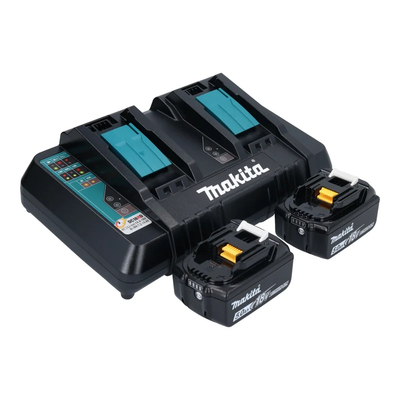 Aspirateur sans fil Makita DVC 560 PT2 36 V (2x 18 V) 5 l Brushless + 2 batteries 5,0 Ah + chargeur