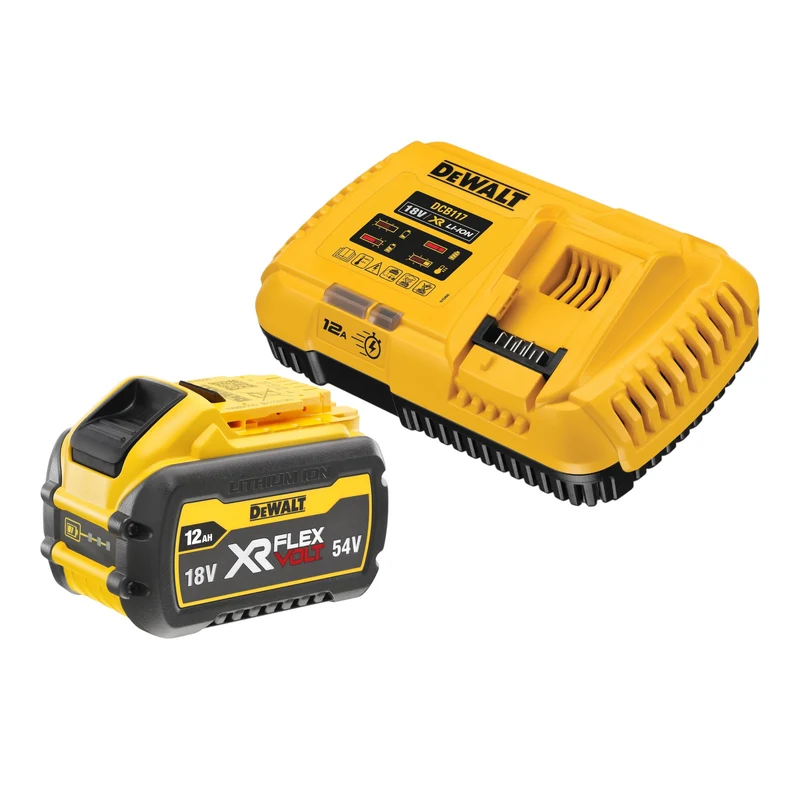 Kit de démarrage DeWalt DCB 117 Y1 18 V avec chargeur 12 A + 1 batterie DCB 548 12,0 Ah