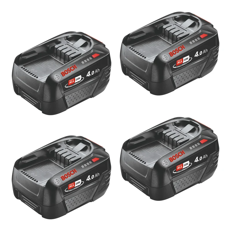 Bosch 4x PBA 18V 4,0Ah W-C Batterie 18 V 4,0 Ah POWER FOR ALL ( 4x 1600A011T8 )