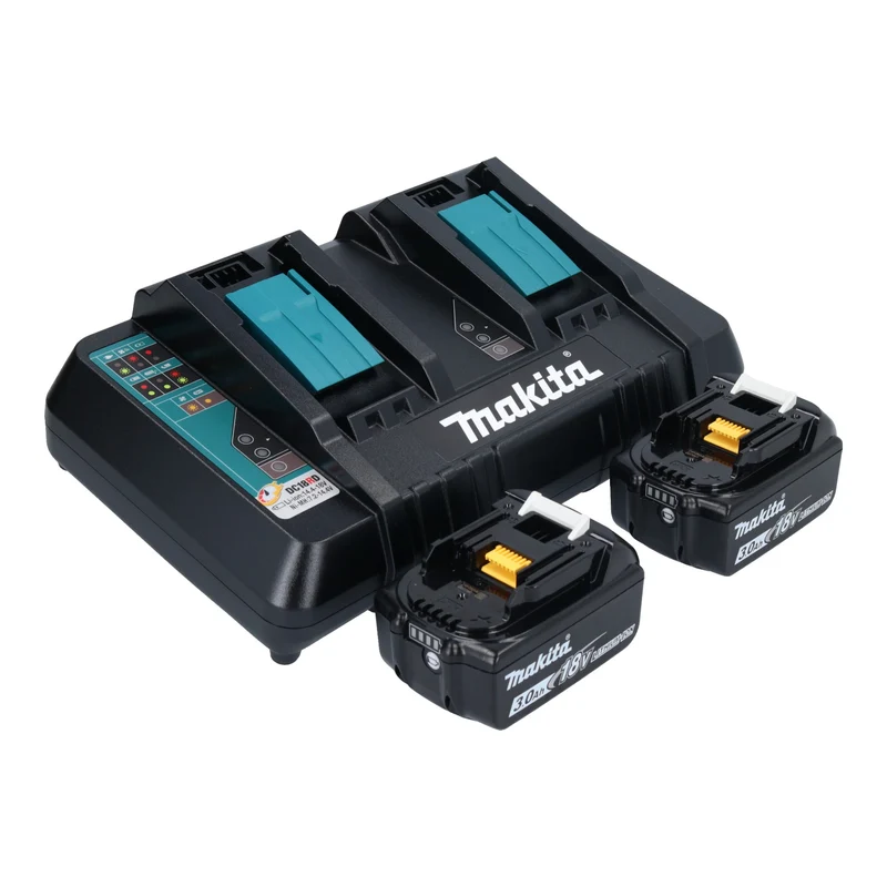 Aspirateur sans fil Makita DVC 560 PF2 36 V (2x 18 V) 5 l Brushless + 2 batteries 3,0 Ah + chargeur