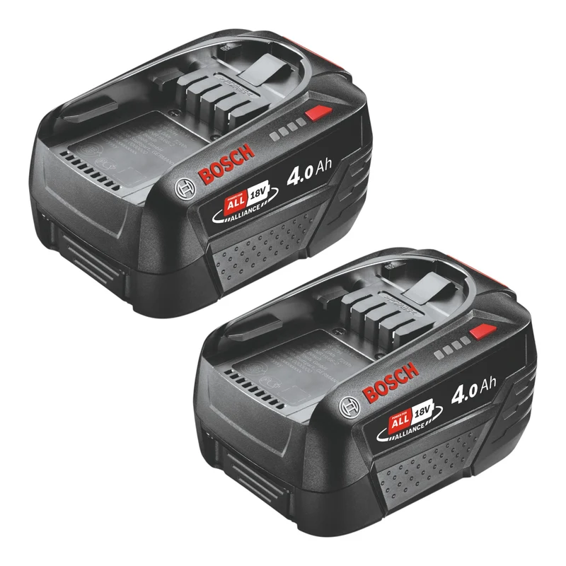 Bosch 2 batteries PBA 18 V 4,0 Ah W-C 18 V 4,0 Ah POWER FOR ALL (2x 1600A011T8)