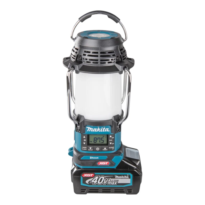 Radio sans fil Makita MR 010 GZ avec lampe, 40 V max., FM / Bluetooth, 1 000 lm, Solo – sans batterie, sans chargeur