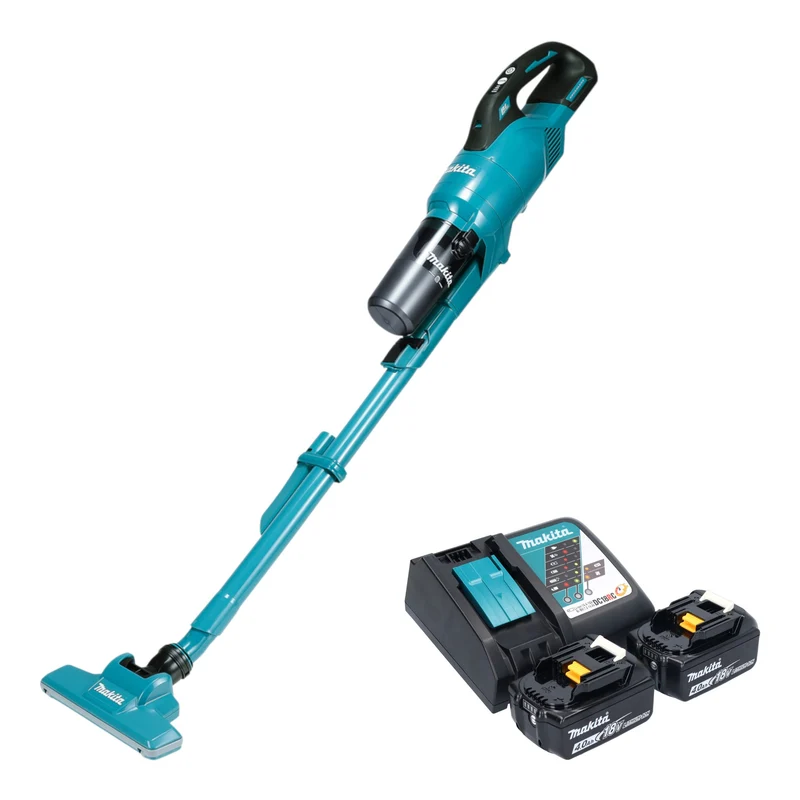 Makita DCL 286 FRM2 Aspirateur à batterie 18 V 0,25 l Brushless + 2x batterie 4,0 Ah + chargeur