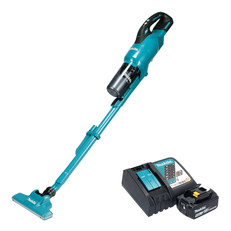 Makita DCL 286 FRT Aspirateur à batterie 18 V 0,25 l Brushless + 1x batterie 5,0 Ah + chargeur