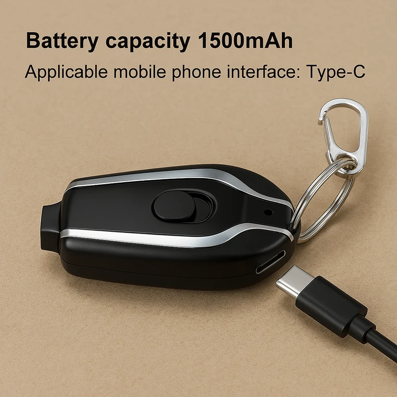 Mini Keychain Emergency Power Bank