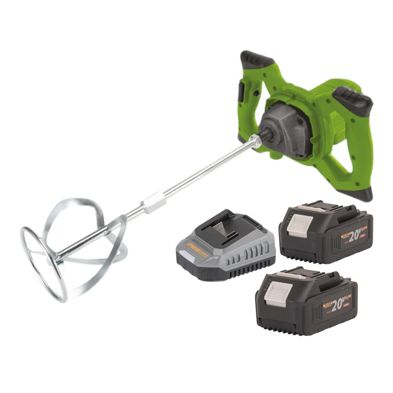 Procraft PMM20 Mélangeur sans fil 20 V Brushless + 2x batterie 4,0 Ah + chargeur