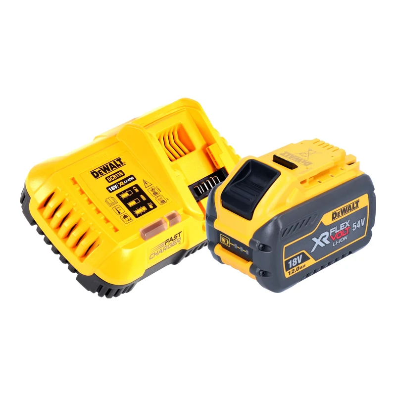 DeWalt DCMBL 777 Y1 Souffleur axial à batterie 54 V FlexVolt Brushless + 1x batterie 12,0 Ah + chargeur
