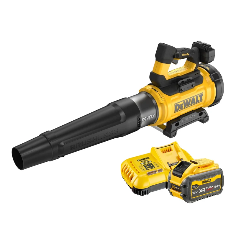 DeWalt DCMBL 777 X1 Souffleur axial sans fil 54 V FlexVolt Brushless + 1x batterie 9,0 Ah + chargeur