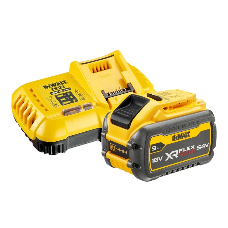 DeWalt DCMBL 777 X1 Souffleur axial sans fil 54 V FlexVolt Brushless + 1x batterie 9,0 Ah + chargeur