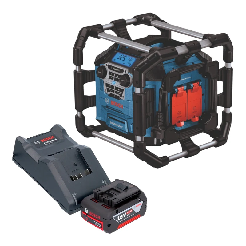 Bosch GPB 18V-5 C Professional Radio sans fil 18 V Bluetooth Solo ( 06014A4000 ) - sans batterie, sans chargeur