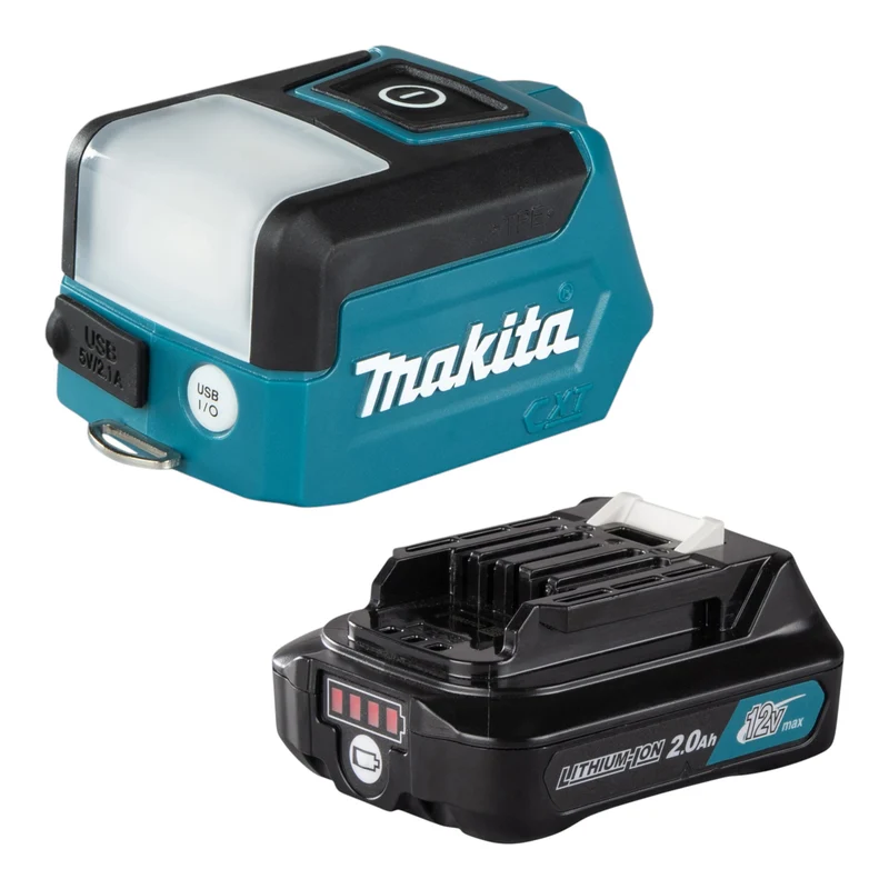 Makita ML 107 DA1 Lampe sans fil 12 V max. 200 lm LED + 1x batterie 2,0 Ah - sans chargeur