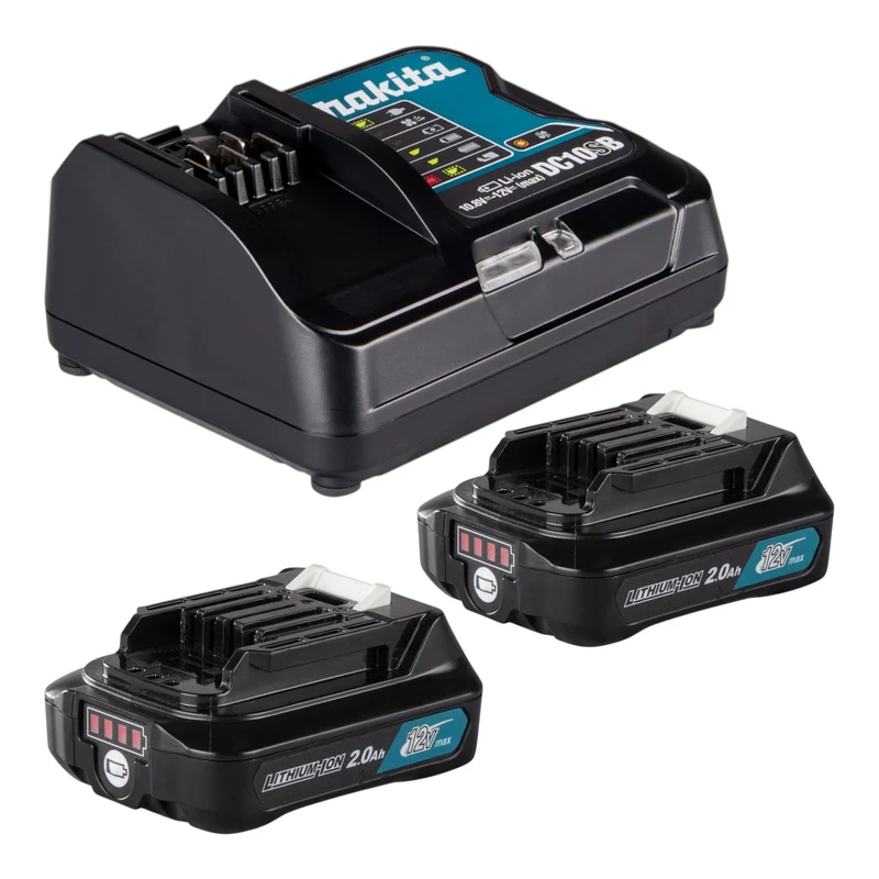 Makita ML 107 DSA Lampe à accu 12 V max. 200 lm LED + 2x accu 2,0 Ah + chargeur